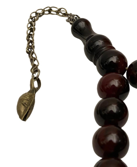 OSMANLI EL TORNA CEKİM SIKMA KEHRİBAR 33 LUK TESBİH