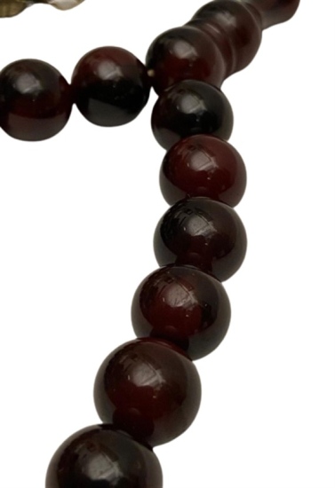 OSMANLI EL TORNA CEKİM SIKMA KEHRİBAR 33 LUK TESBİH