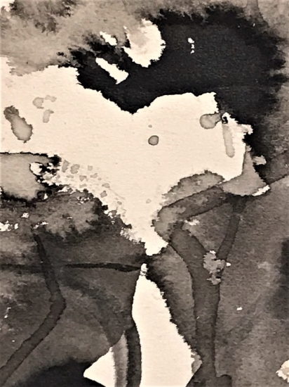 ZEKİ FAİK İZER (1905-1988) İMZALI KARIŞIK TEKNİK KARTON ÜZERİ SULU BOYA CALIŞMA