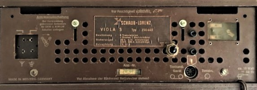 thumb1966 ALMAN SCHAUPLORENZ VIOLA 4 DALGA TUŞLU AHŞAP KASA SORUNSUZ RADIO