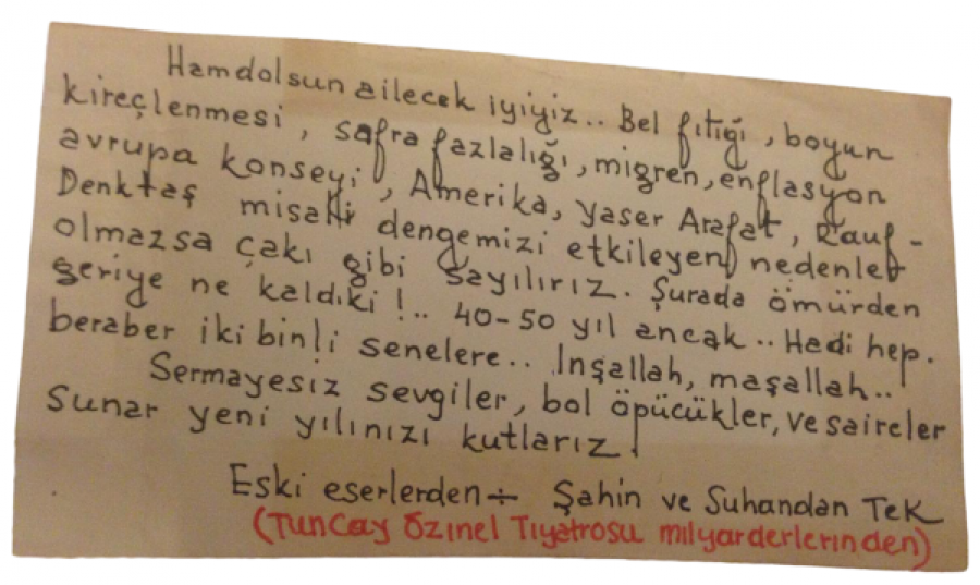 thumbHİÇİV VE MİZAH ANLAYIŞIYLA YAZILMIŞ ÖZEL VE GÜZEL BİR KART İSTANBUL MANZARALI TEBRİK KARTI TUNCAY ÖZİNEL TİYOTROSU MİLYARDERLERİNDEN