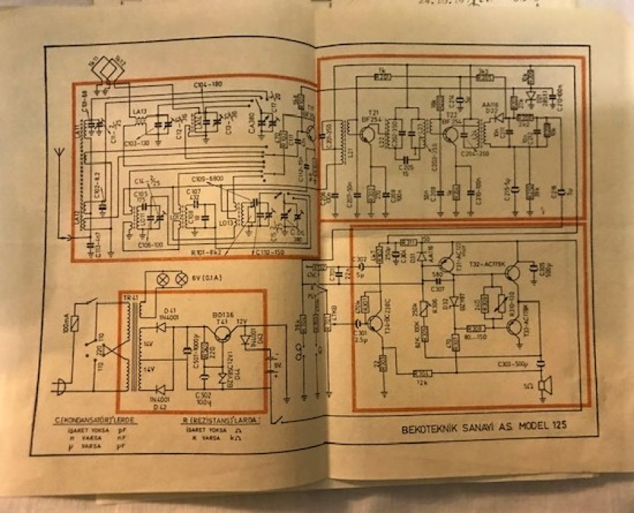 thumbBEKO AS MODEL 125 MASA RADYOSU FATURASI TAHSİLAT MAKBUZU ŞEMASI 3 PARCA