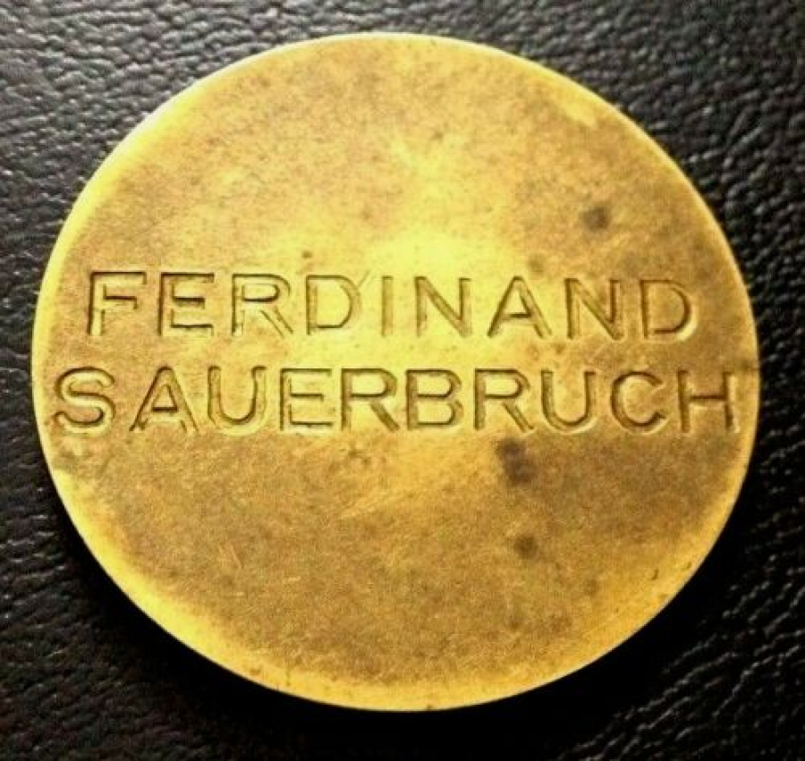 thumbBRONZ MADALYA ALMAN FERDİNAND SAUERBRUCH 1875-1951 YILLAR ARASINDA YAŞAMIŞ MEDİCAL CERRAH