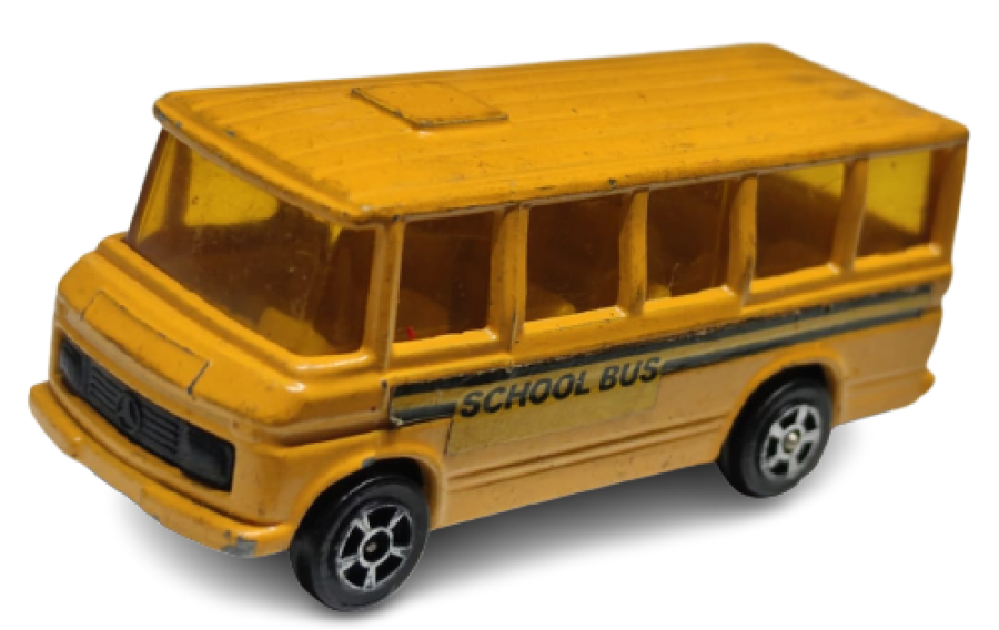 thumbCORGI JUNIORS SCHOOL MERCEDES BENZ BUS PAT NO 1278081 MADE IN GT BRITAIN SARI RENKDE OKUL OTOBUSU