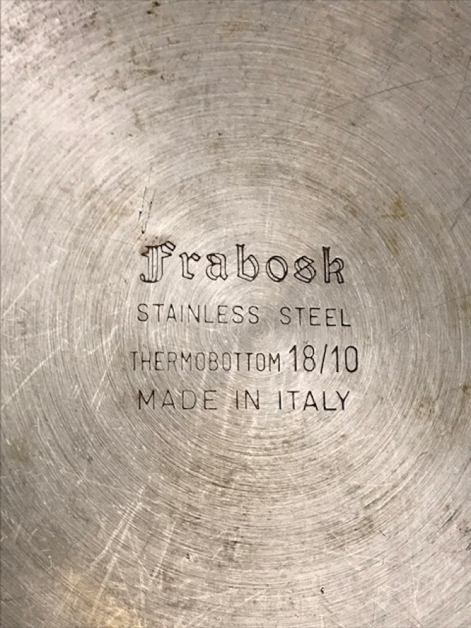 thumbFRABOSK STAINLES STEEL THERMOBOTTOM 18/10 MADE IN İTALY İTALYAN DUDUKLÜ KROM CAYDANLIK 1.5 LİTRE