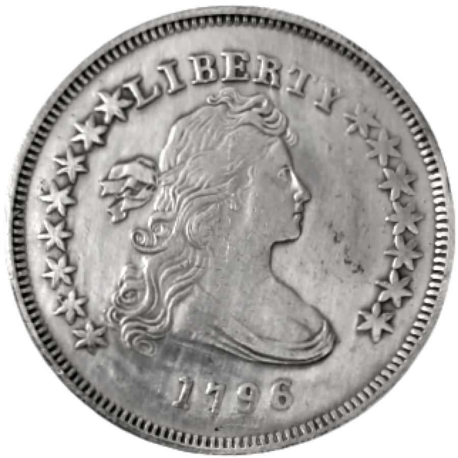 LİBERTY 1796 UNİTED STATES OF AMERICA SİLVER ONE DOLLAR GÜMÜŞ 1 AMERİKAN DOLARI ( Replikadır )